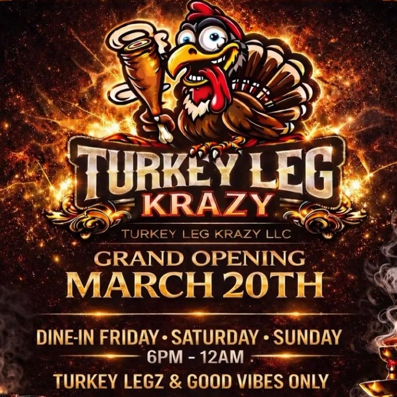 Smoky turkey leg on the grill