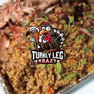 Smoky turkey leg on the grill